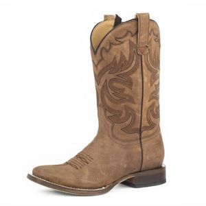 NWT ROPER WOMEN'S LULU CCS OILED TAN SHAFT & VAMP COWBOY BOOTS | CONCEAL CARRY